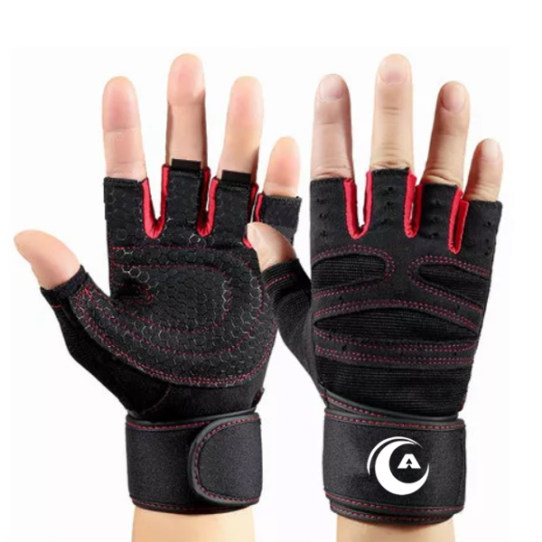 Long wrist weightlifting gloves